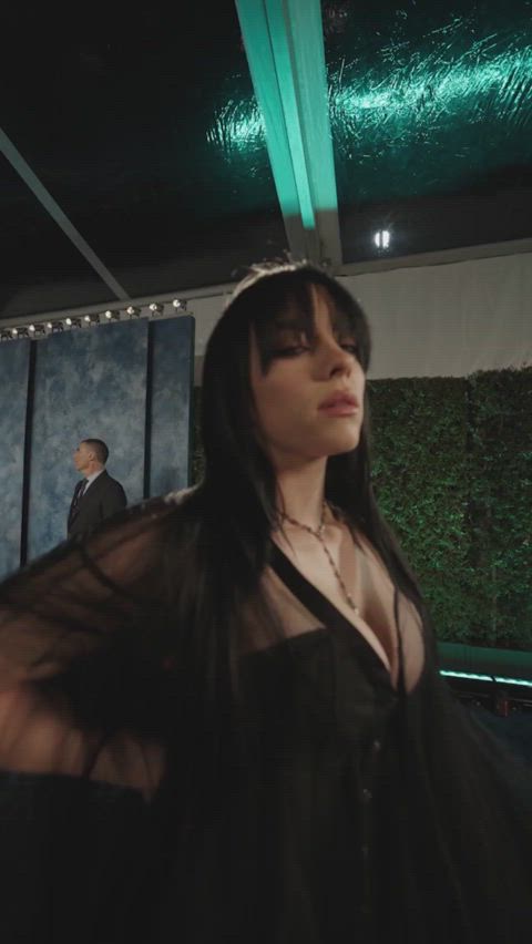 billie eilish bra celebrity gif