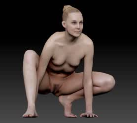 3D Animation Naked Nude Pussy Spread VR gif