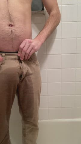 Peeing Through Wet Boxers