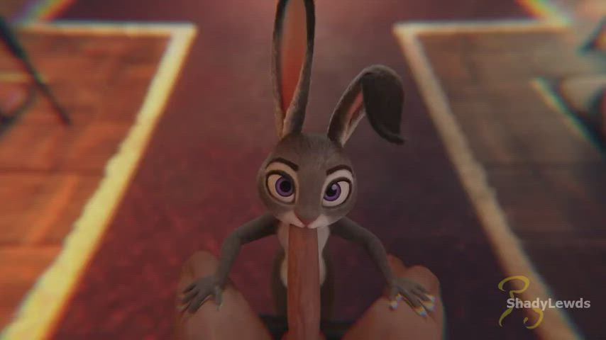 animation blowjob bunny eye contact pov gif