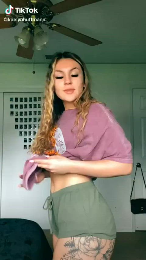 tiktok girls pretty teen dancing barely legal ass sensual amateur homemade gif