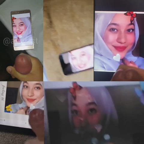 Cum Hijab Malaysian Tribute gif
