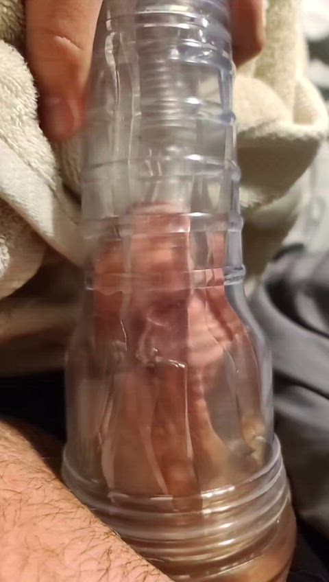 amateur glass toy sex toy throbbing toy toys gif