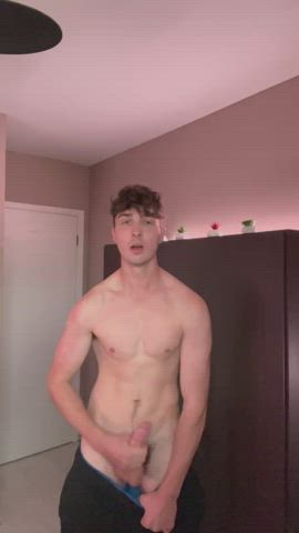 big dick cock cum cumshot gay tall twink twunk gif