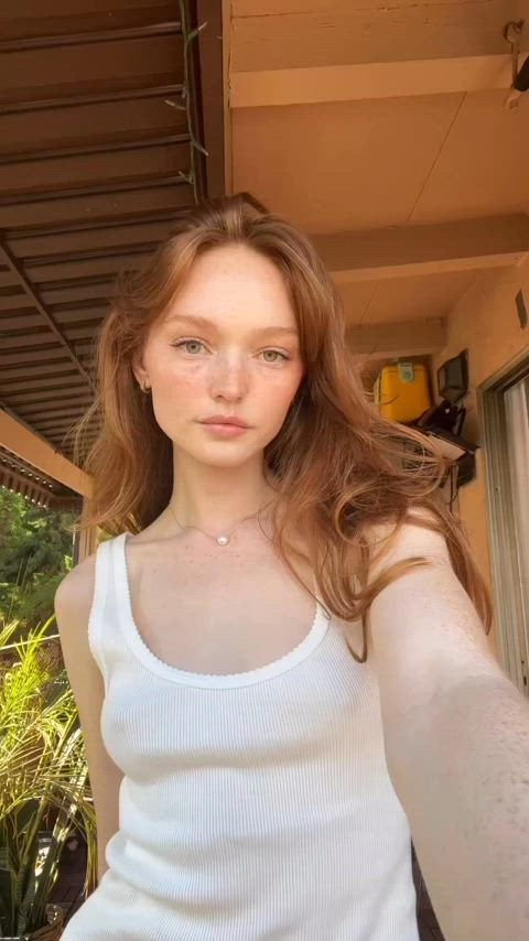 celebrity freckles redhead tiktok gif