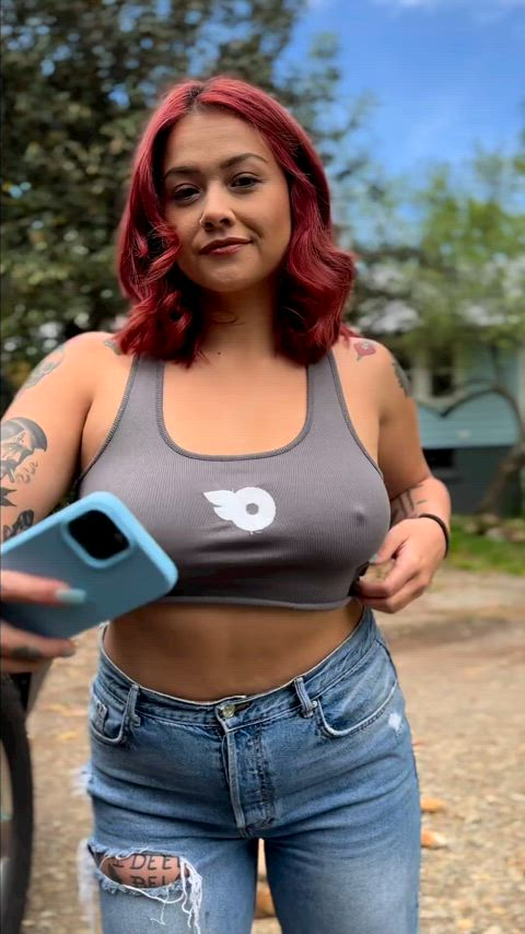 boobs flashing nipples nipslip tiktok r/tiktits gif