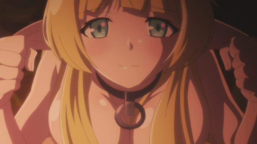 Anime Blonde Boobs Ecchi Elf Loop gif