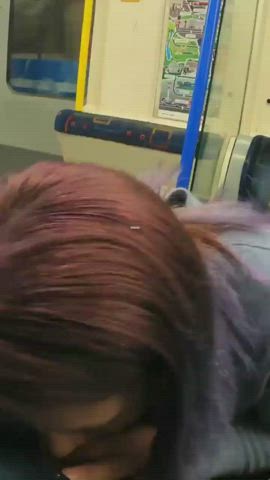 Blowjob Facial Public gif