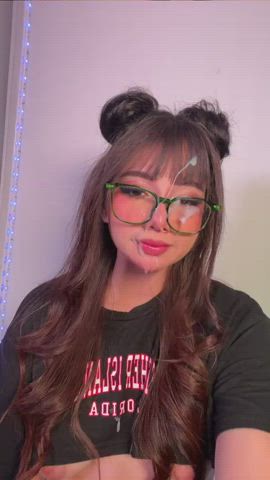 Cute Facial Glasses White Girl Porn GIF by sensationaldd