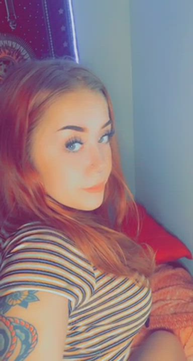 Barely Legal Busty Petite Redhead gif