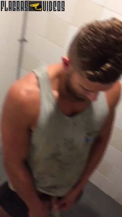 bwc gym jock pissing spy gif