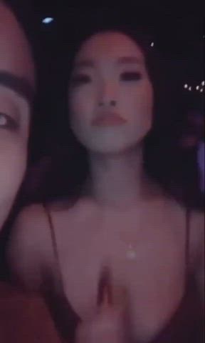 asian boobs party gif