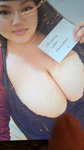 big tits cumshot tribute r/tributeme gif