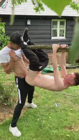 Anal Bareback Gay No Condom Outdoor Teen gif