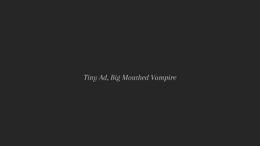 Vampire had fun with a Tiny ad