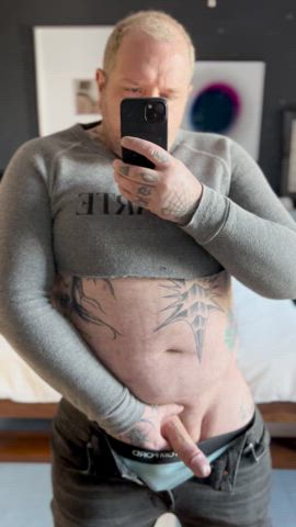 amateur bear big dick daddy muscles onlyfans tattooed thick thick cock gif