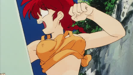 Animation Anime Bouncing Tits Pigtails Redhead gif