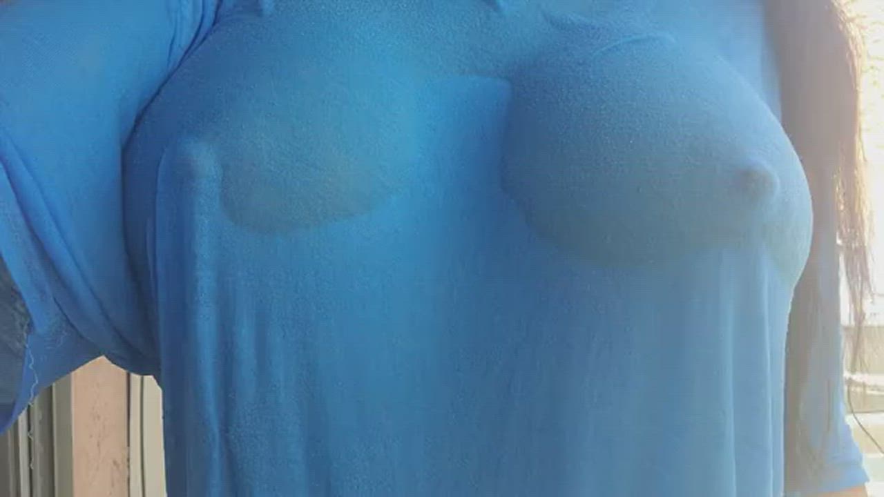 Big Nipples Huge Tits Wet gif