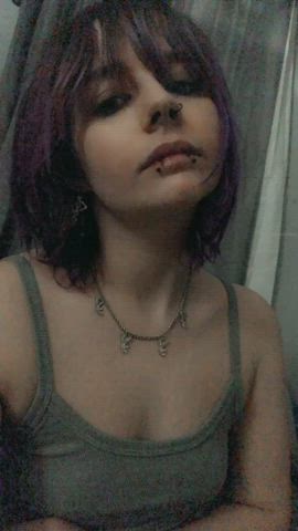 petite pierced purple bitch gif
