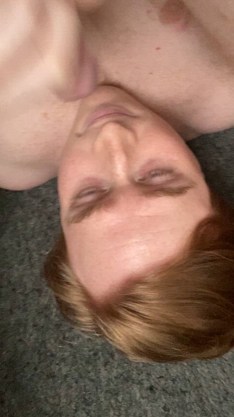 Amateur Cumshot Cum NSFW Gay Facial Sissy Redhead Cum In Mouth Porn GIF by taylor11951