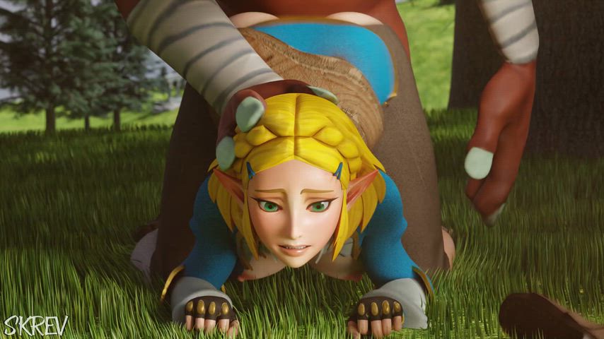 3d animation creampie creamy dogging doggystyle legs up monster princess zelda rule34