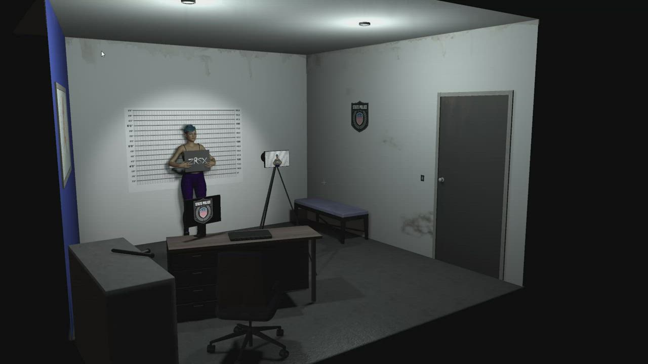 3D Animation Police Prison gif
