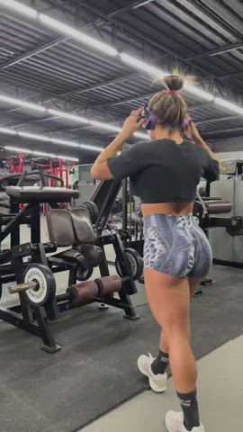 Babe Big Ass Fitness Leggings gif