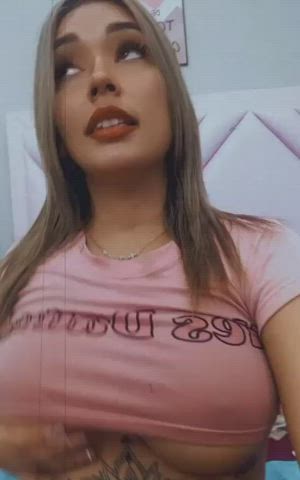 Big Tits Brunette Curvy Latina Model Tattoo Teen Webcam gif