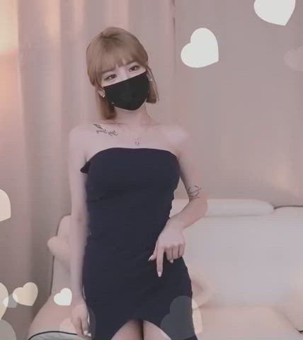 Asian Dancing Fake Boobs Fake Tits Korean Tease Teasing gif