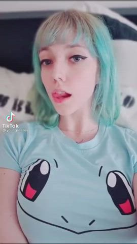 ahegao non-nude solo gif