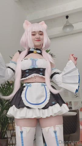 cosplay dancing panties gif