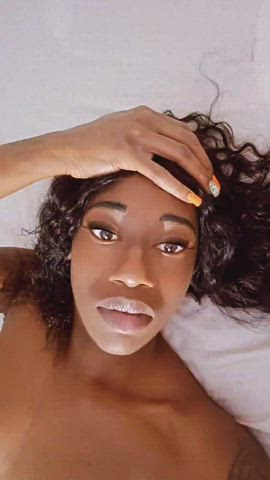 Ebony Eye Contact Hotwife gif