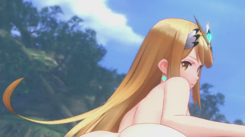 Mythra outdoor Reverse Cowgirl