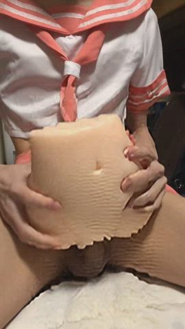 cosplay femboy fleshlight twink gif