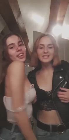 European Natural Tits Nipslip gif