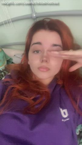 18 years old barely legal non-nude pretty redhead sfw teen tiktok spicytiktokginger