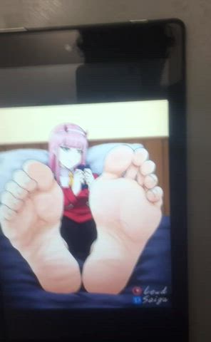 Zero Two feet cum tribute