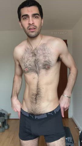 cock worship hairy hairy chest hairy cock pov worship gif