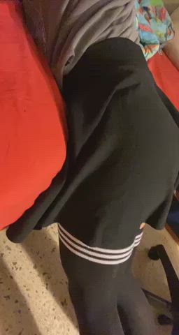 big ass bubble butt femboy humping skirt thick thighs tiny waist gif