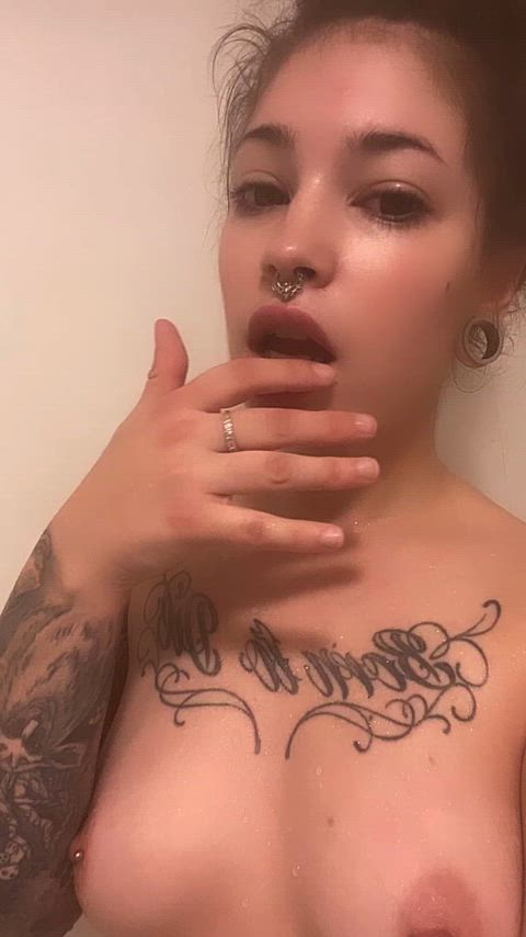 amateur nipple piercing onlyfans pierced tattoo teen gif
