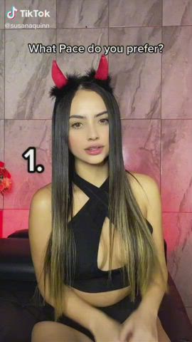 Cleavage Cosplay Handjob Tease TikTok gif