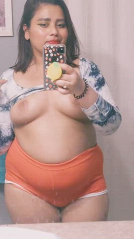 bbw milf natural tits gif