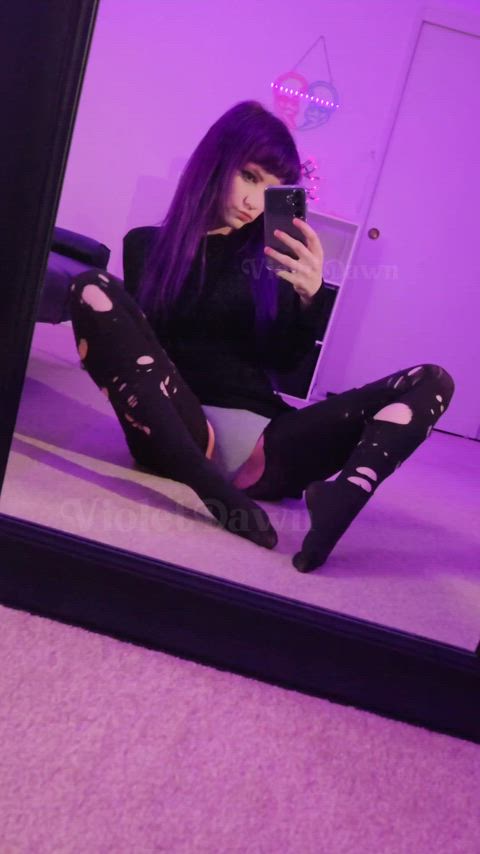 amateur ass cute fansly femdom goth onlyfans petite tease feet femme-fatales goth-girls