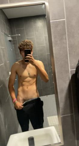 Sweaty gym dick