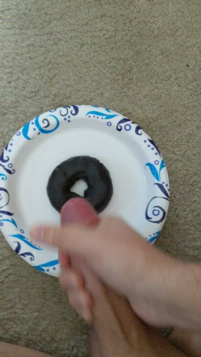 A delicious breakfast donut