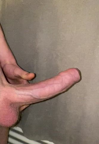 bwc big dick foreskin precum uncut gif