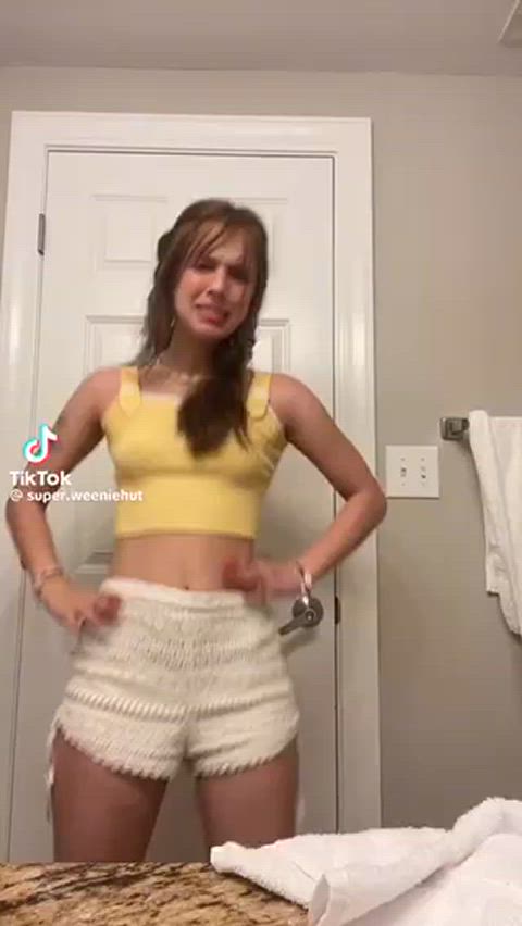 braless teen tiktok gif