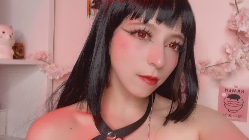 Teen Asian Cosplay Anime Big Tits Busty Natural Tits Amateur Cute gif