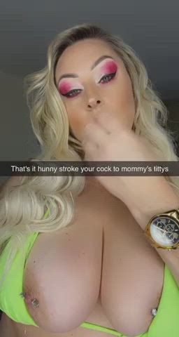 Mommy's here to instruct you how to stroke your cock! The only thing is, you have