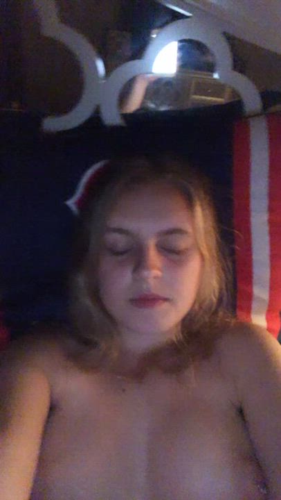 Intense Masturbating Selfie Teen gif